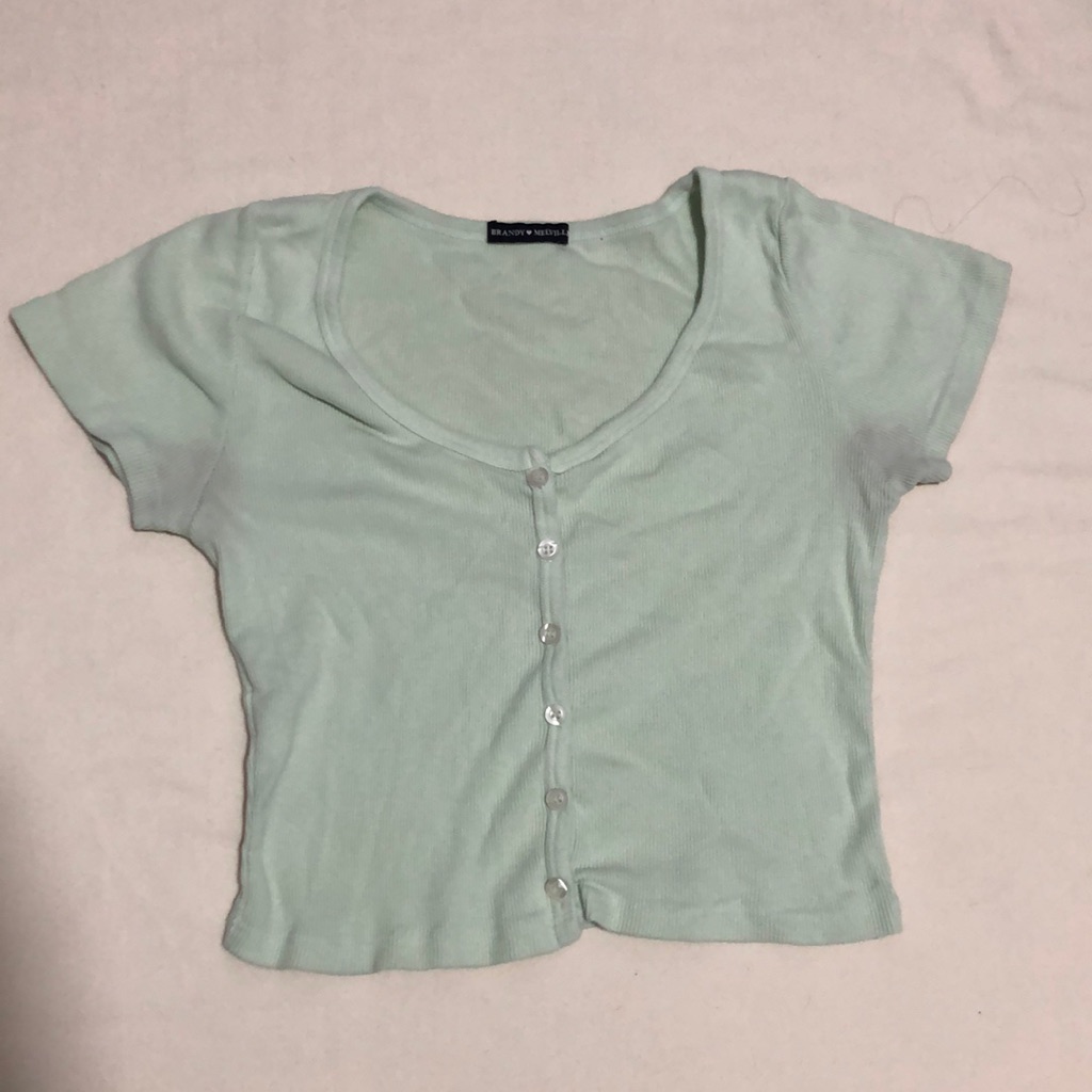 Brandy Melville Light Green Top